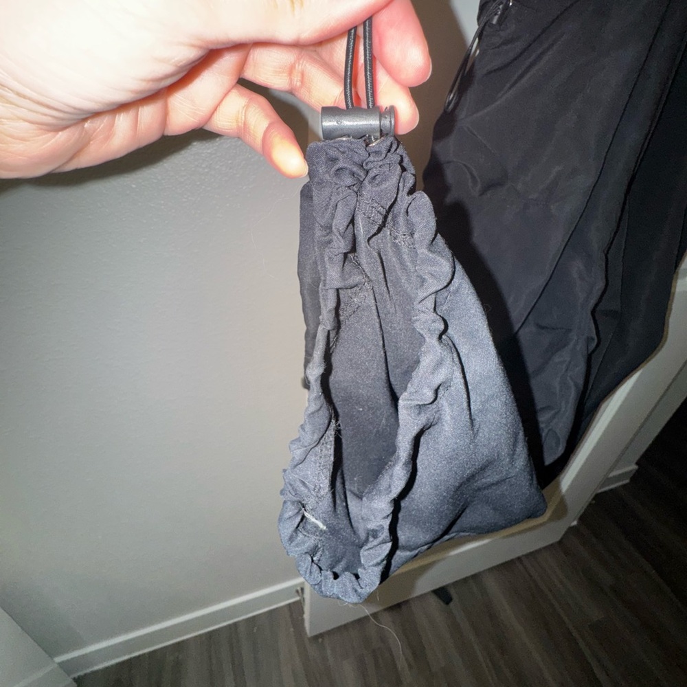 Black Cargo Pants with drawstring pockets - Picture 8 of 9